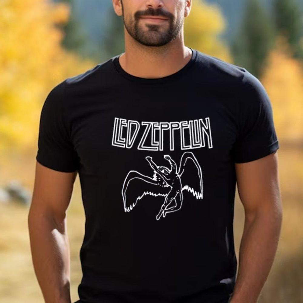 Led Zeppelin Shirt Swan Song T-Shirt Swan Song Icarus Design Shirt